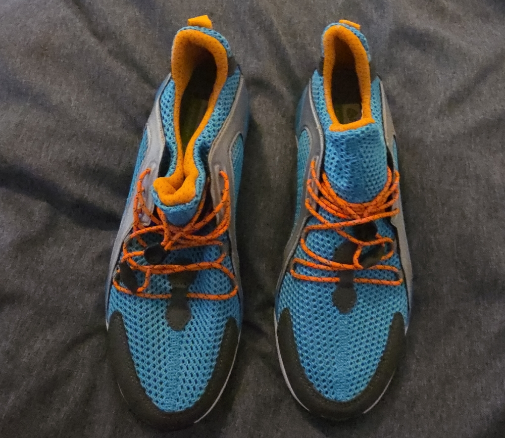 Stylish Blue and Orange Men's Sneakers